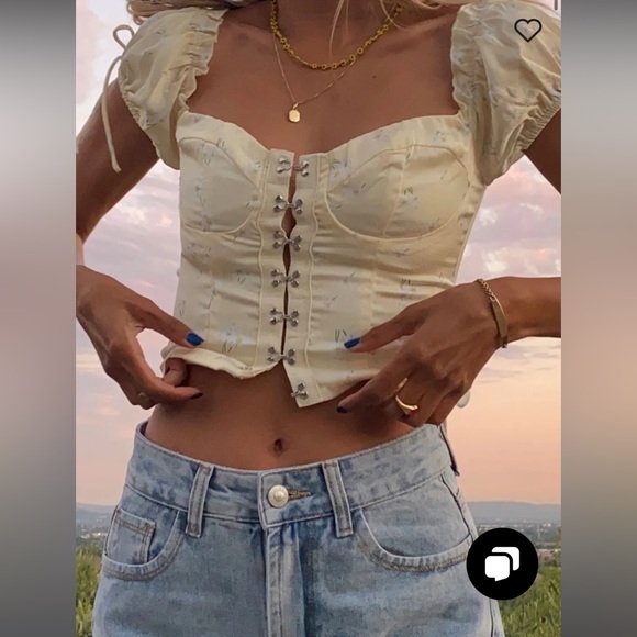 PRINCESS POLLY ALLYSON TOP YELLOW - Picture 6 of 11